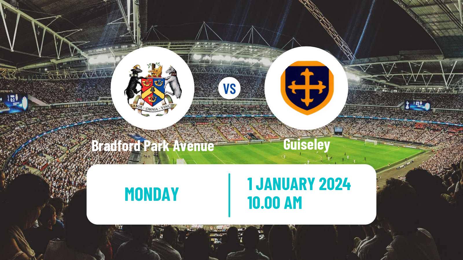 Soccer English NPL Premier Division Bradford Park Avenue - Guiseley