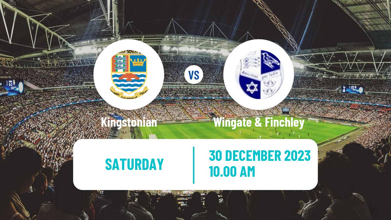 Soccer English Isthmian League Premier Division Kingstonian - Wingate & Finchley
