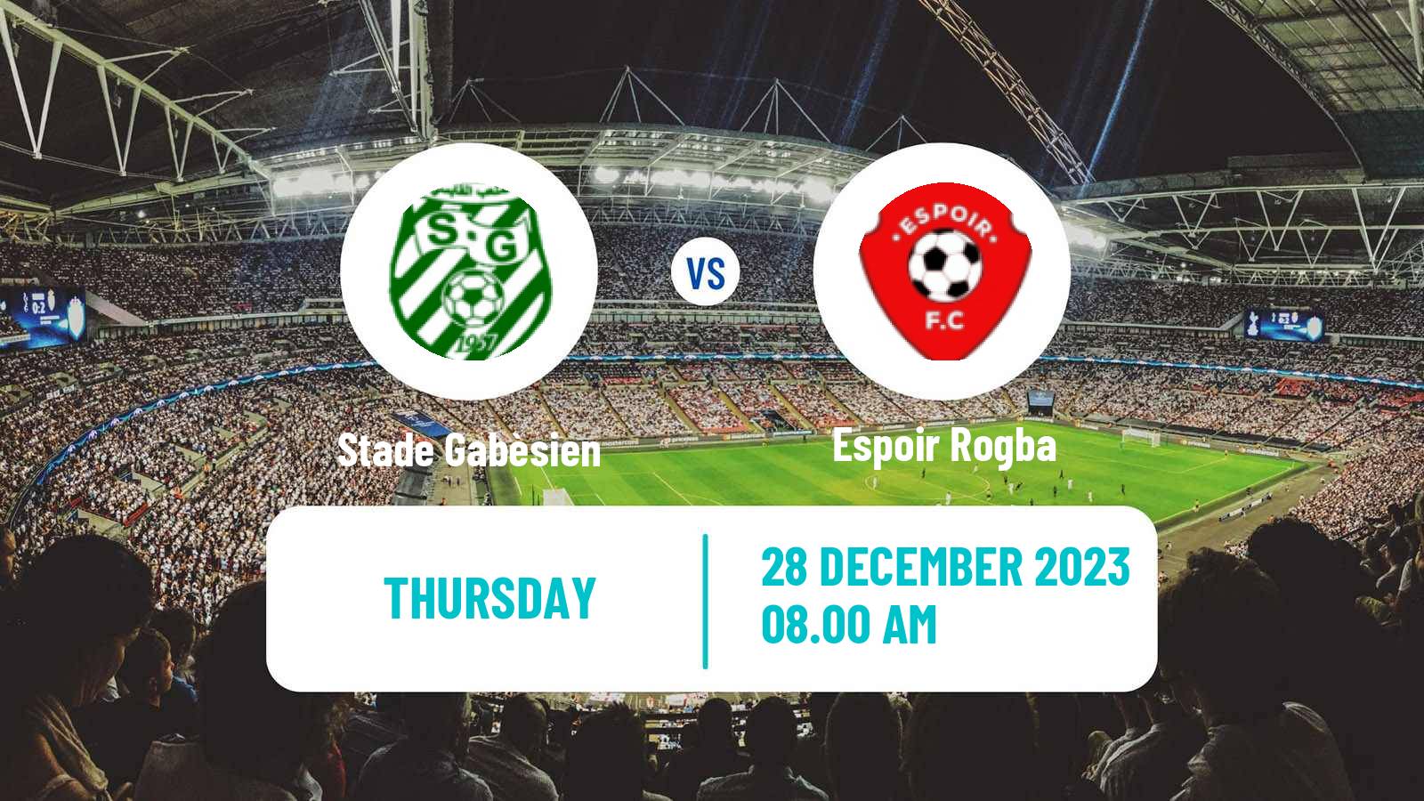 Soccer Tunisian Ligue 2 Stade Gabèsien - Espoir Rogba