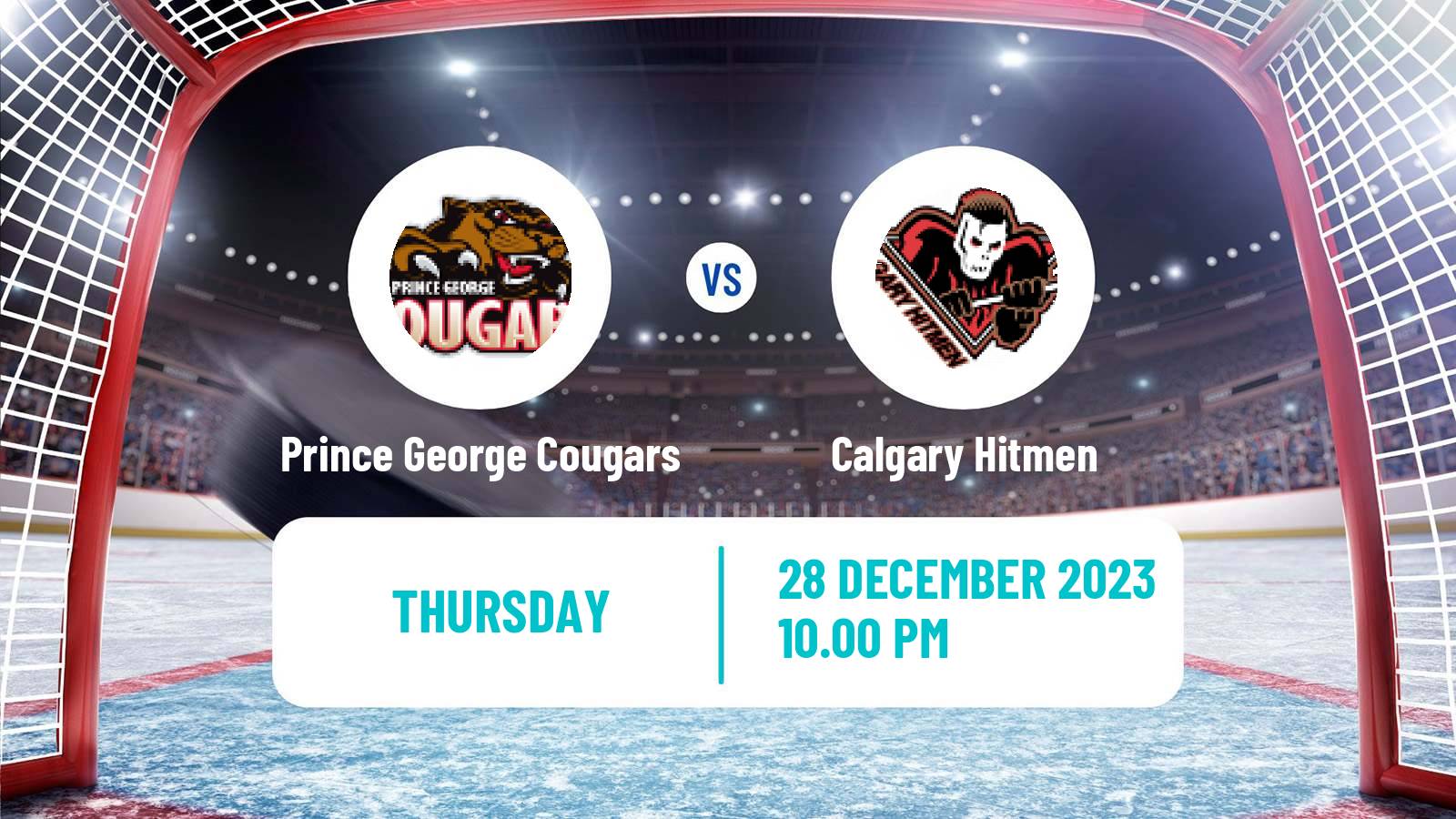 Hockey WHL Prince George Cougars - Calgary Hitmen