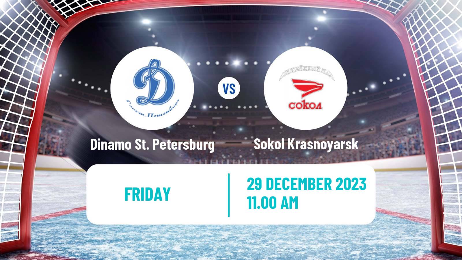 Hockey VHL Dinamo St. Petersburg - Sokol Krasnoyarsk