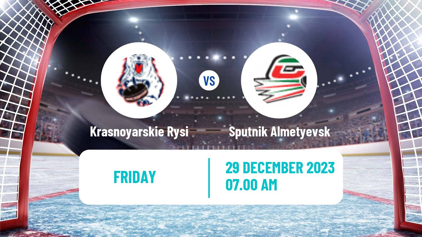 Hockey MHL Krasnoyarskie Rysi - Sputnik Almetyevsk