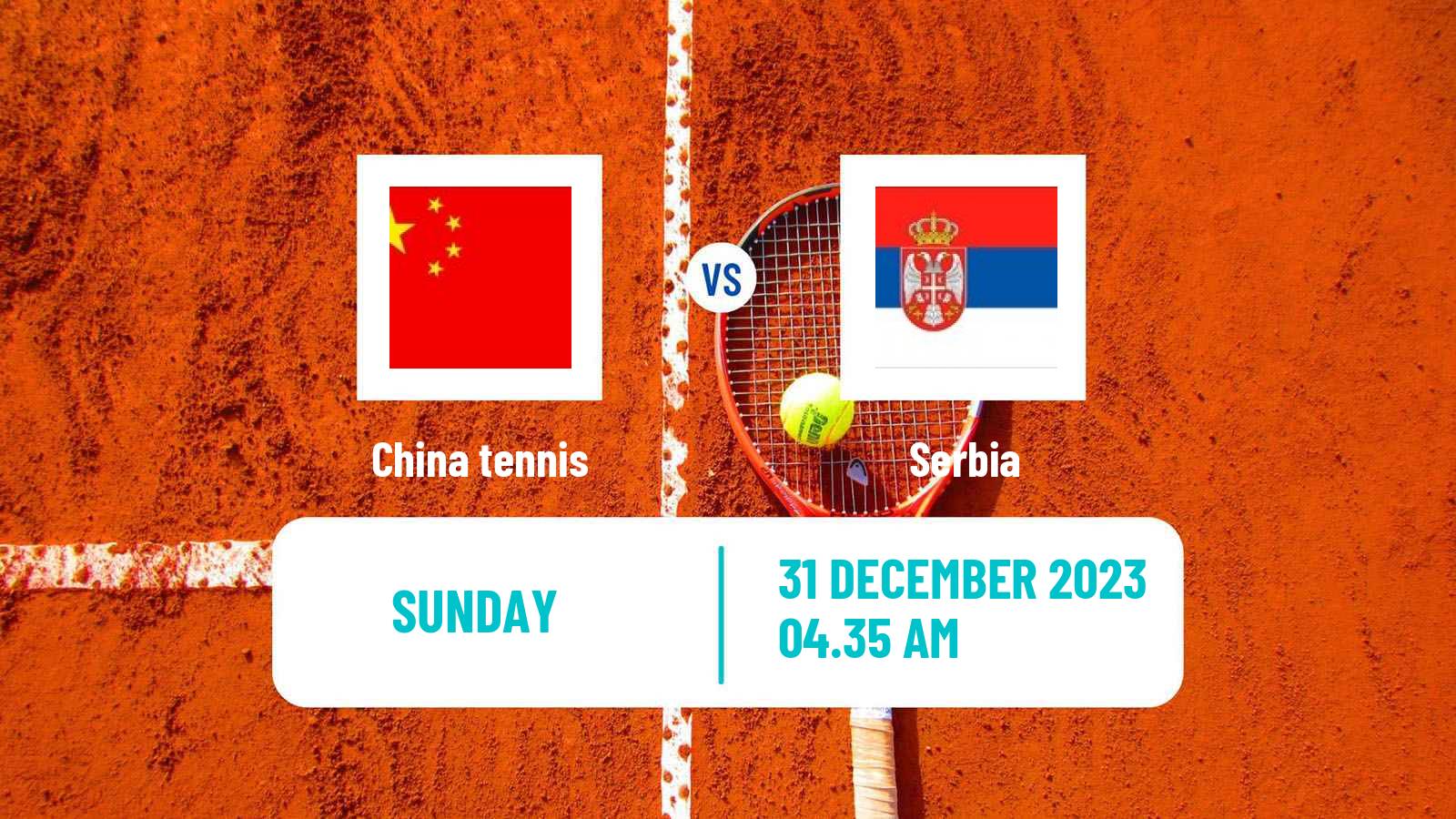 Tennis United Cup Teams Mix Tennis China - Serbia