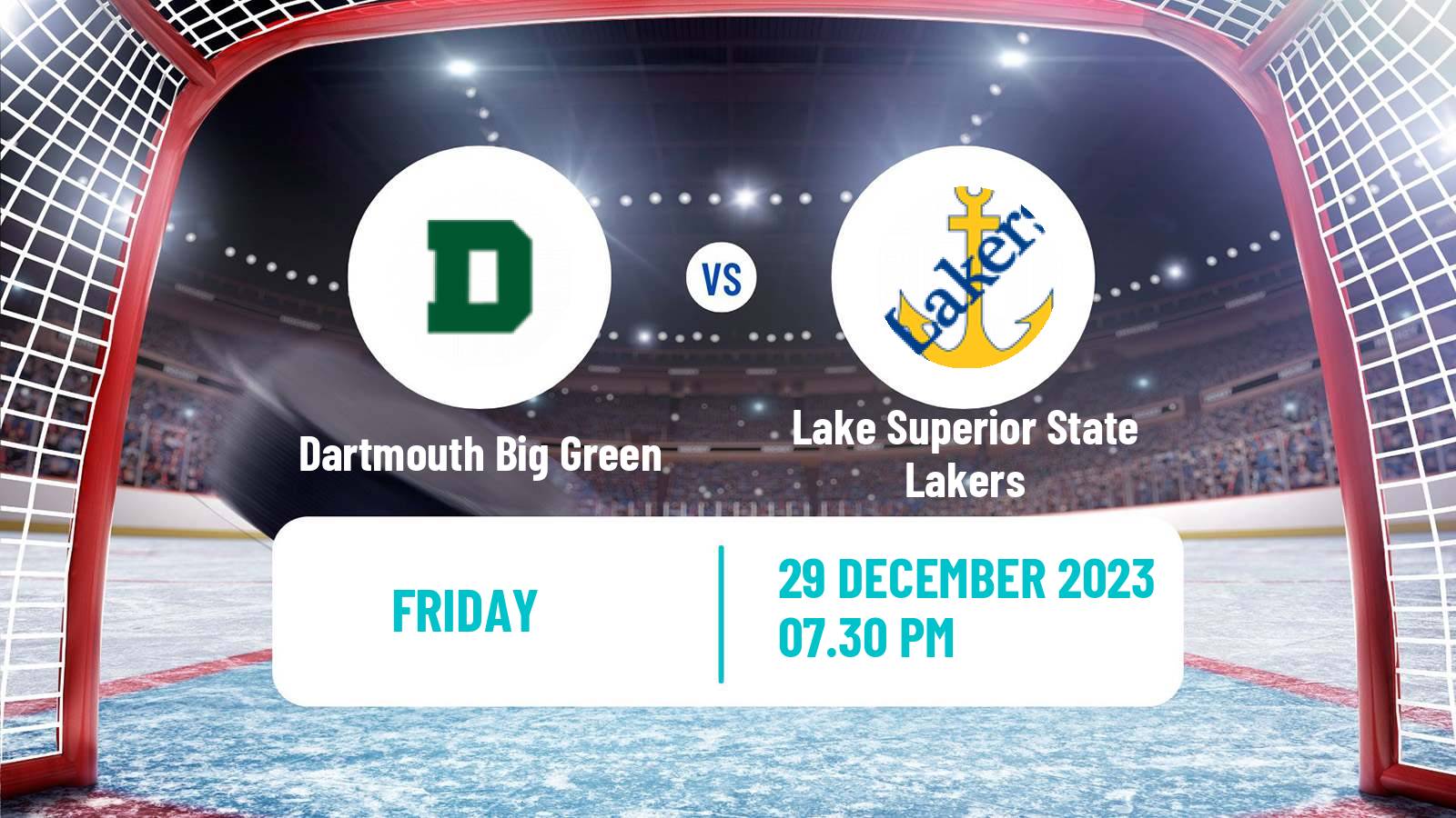 Hockey NCAA Hockey Dartmouth Big Green - Lake Superior State Lakers