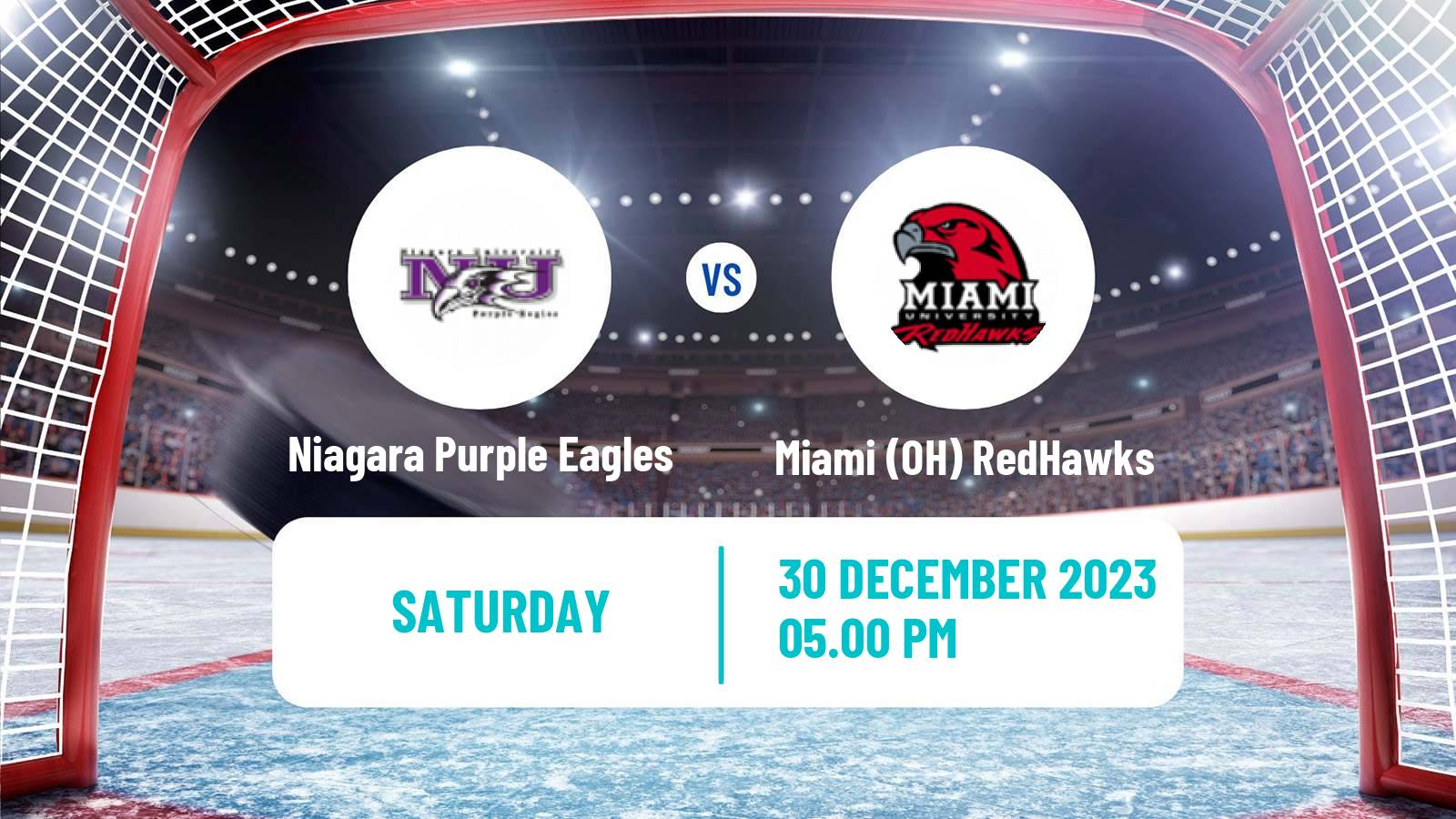 Hockey NCAA Hockey Niagara Purple Eagles - Miami (OH) RedHawks