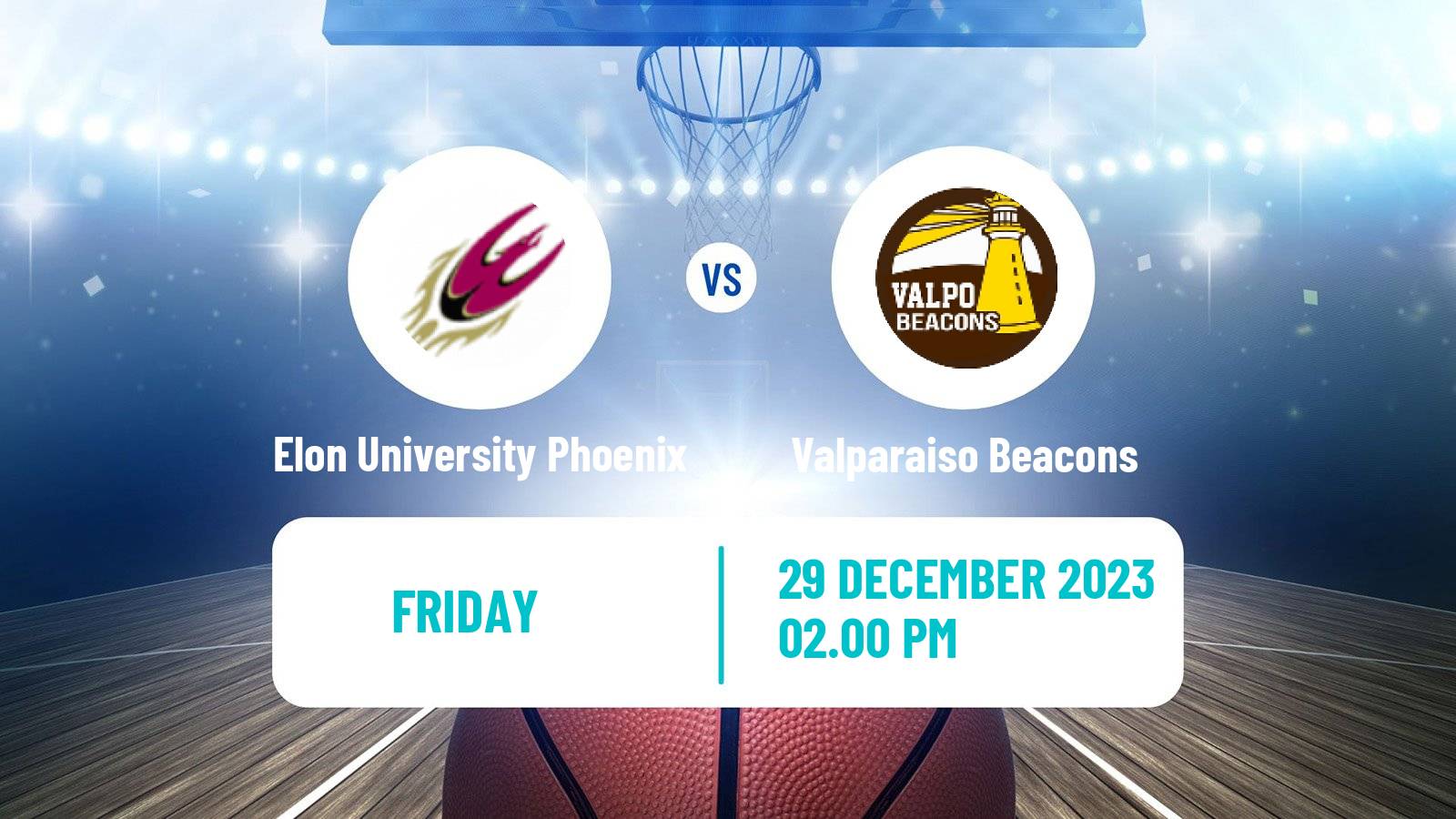 Basketball NCAA College Basketball Elon University Phoenix - Valparaiso Beacons