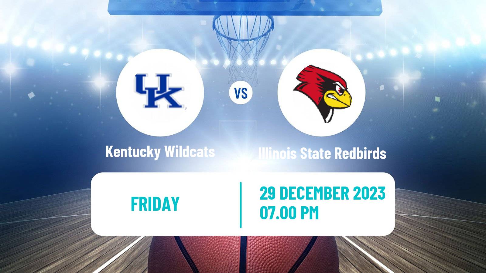 Basketball NCAA College Basketball Kentucky Wildcats - Illinois State Redbirds