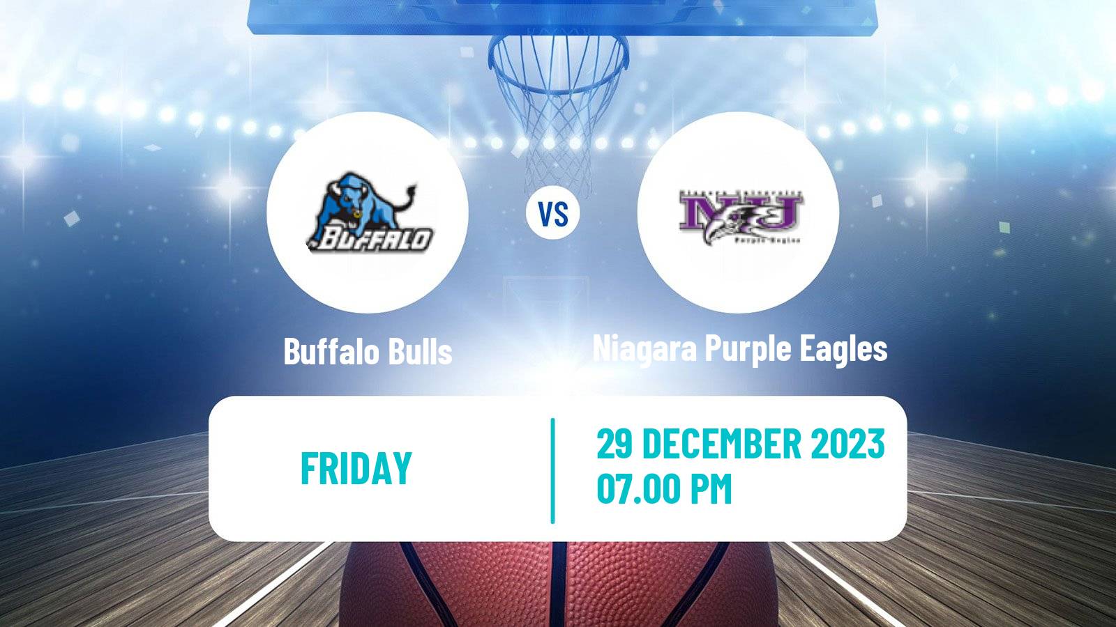Basketball NCAA College Basketball Buffalo Bulls - Niagara Purple Eagles