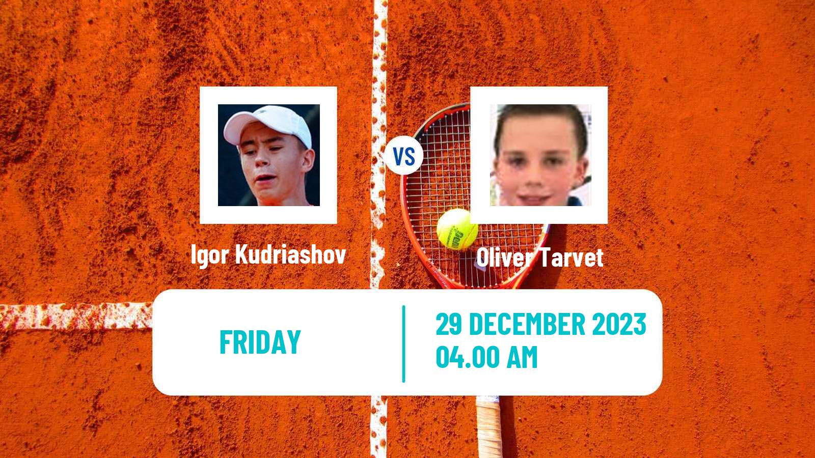 Tennis ITF M15 Monastir 52 Men Igor Kudriashov - Oliver Tarvet