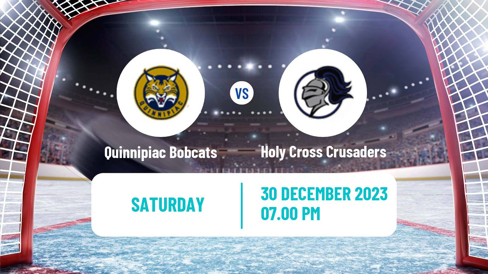 Hockey NCAA Hockey Quinnipiac Bobcats - Holy Cross Crusaders