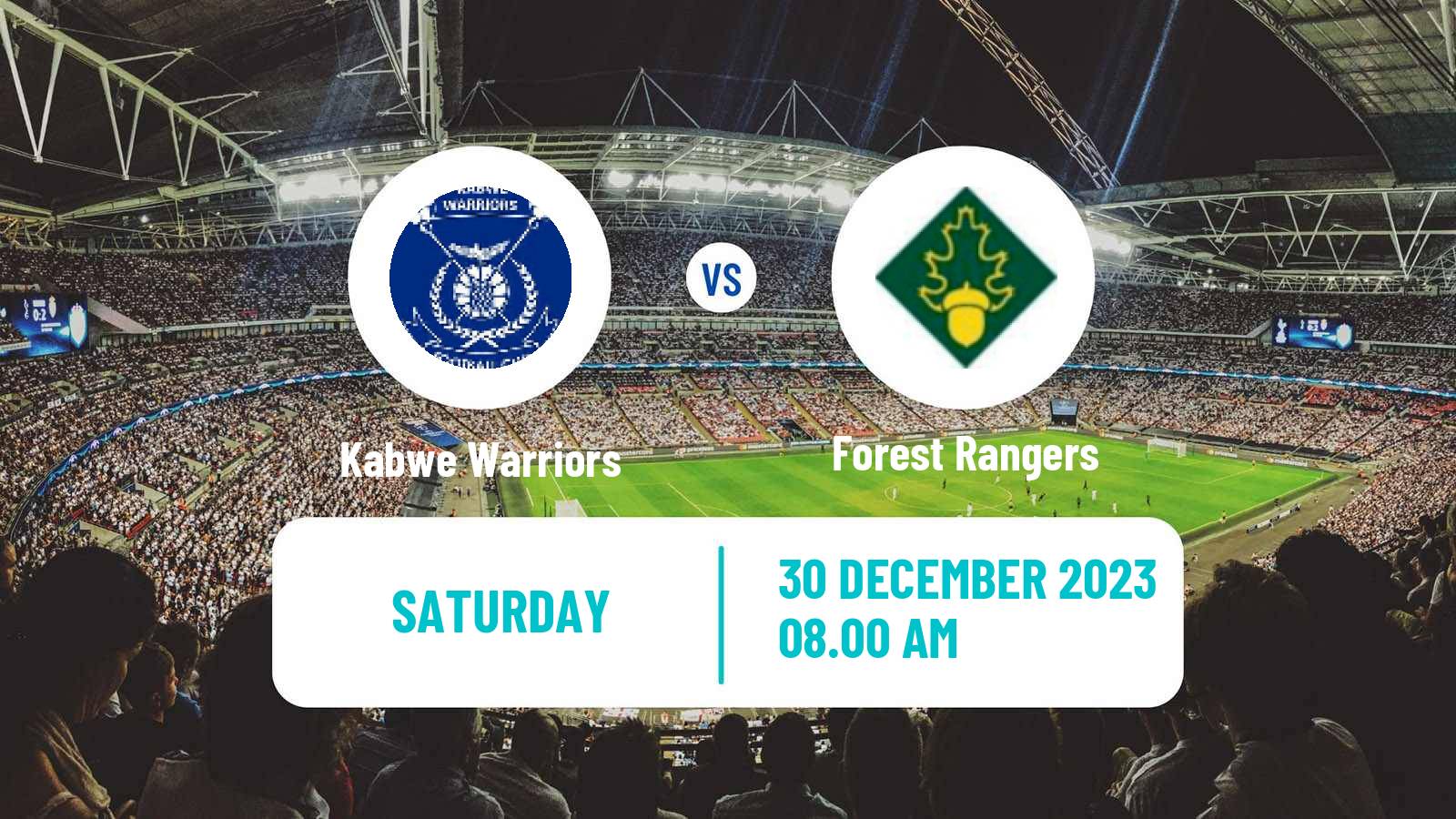 Soccer Zambian Premier League Kabwe Warriors - Forest Rangers