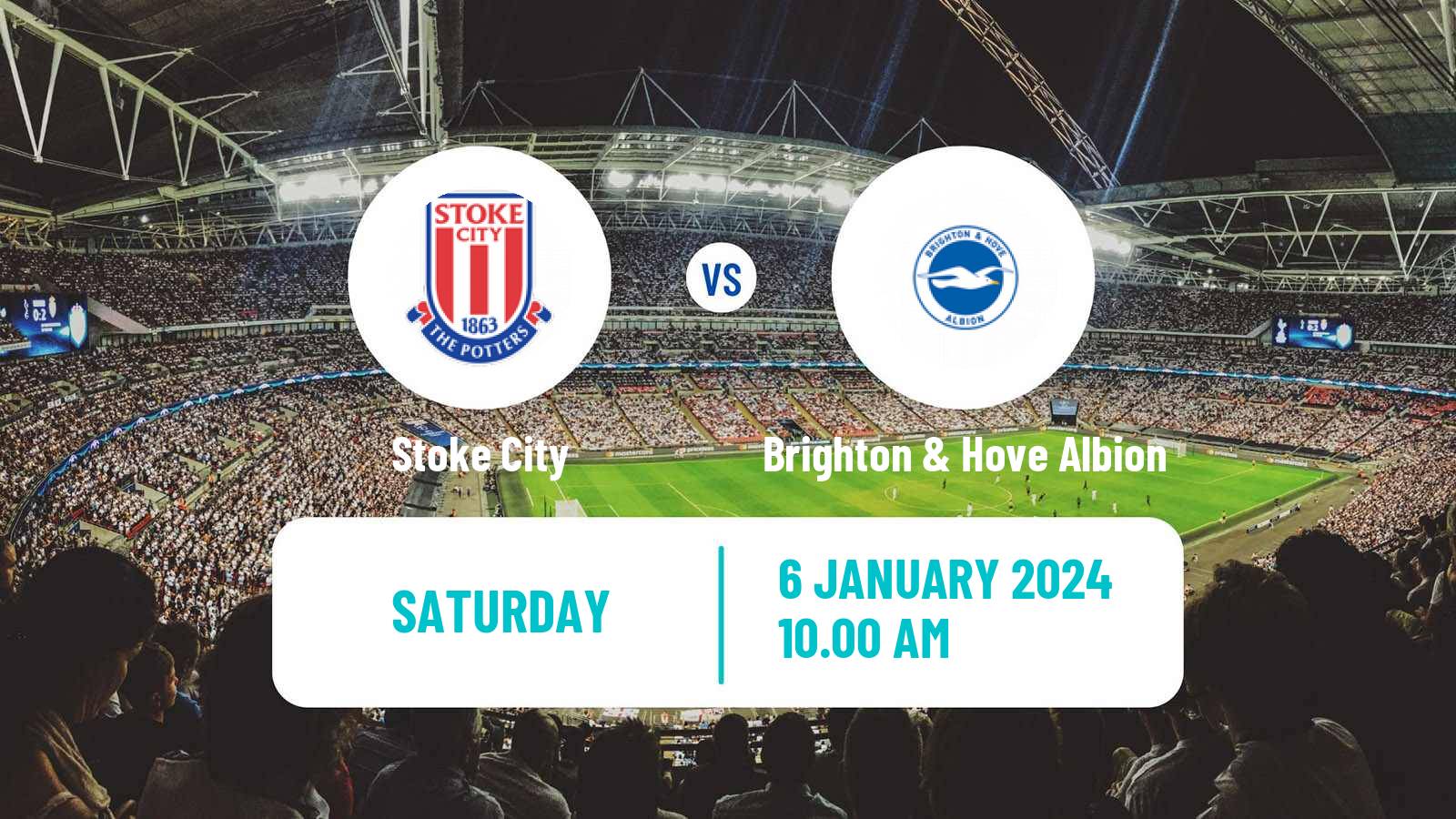 Soccer English FA Cup Stoke City - Brighton & Hove Albion