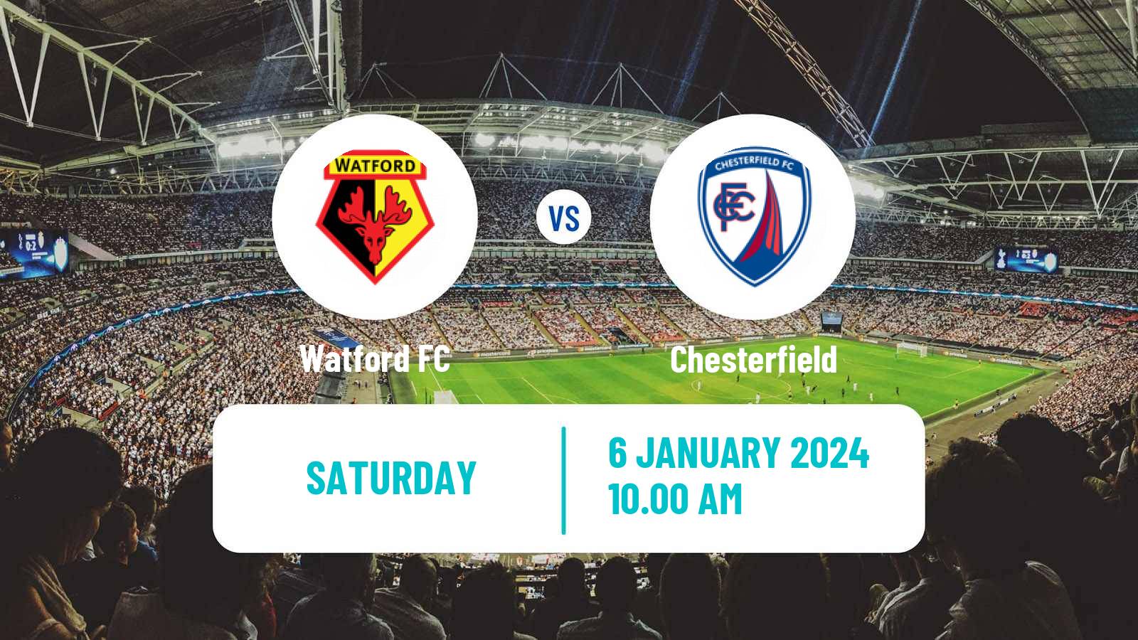 Soccer English FA Cup Watford - Chesterfield