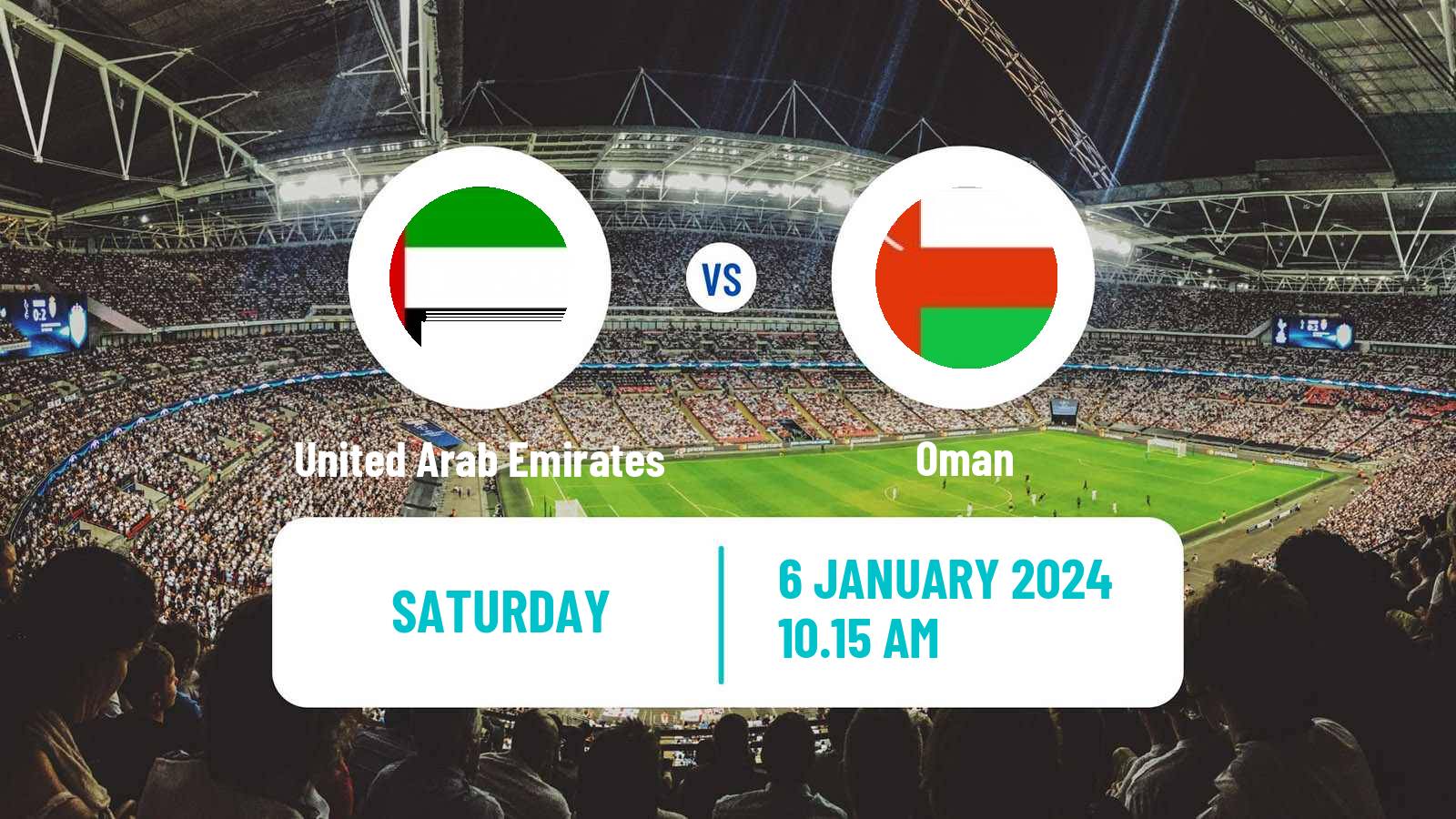 Soccer Friendly United Arab Emirates - Oman