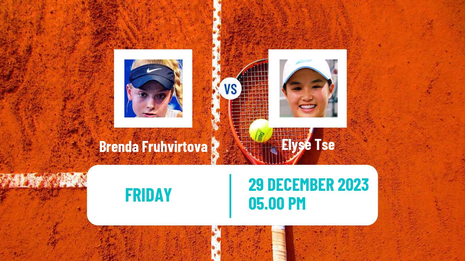 Tennis WTA Auckland Brenda Fruhvirtova - Elyse Tse