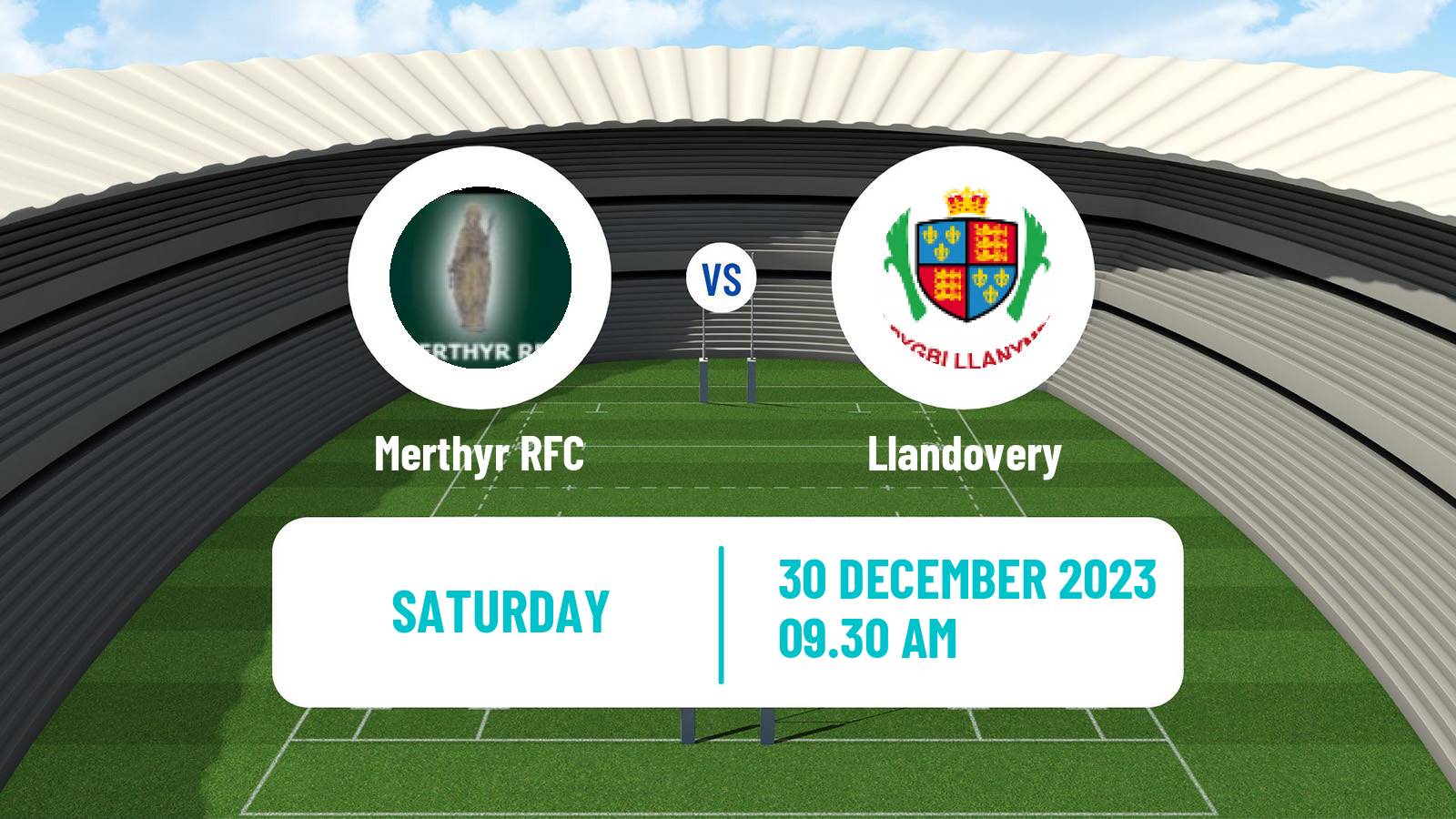 Rugby union Welsh Premier Division Rugby Union Merthyr - Llandovery