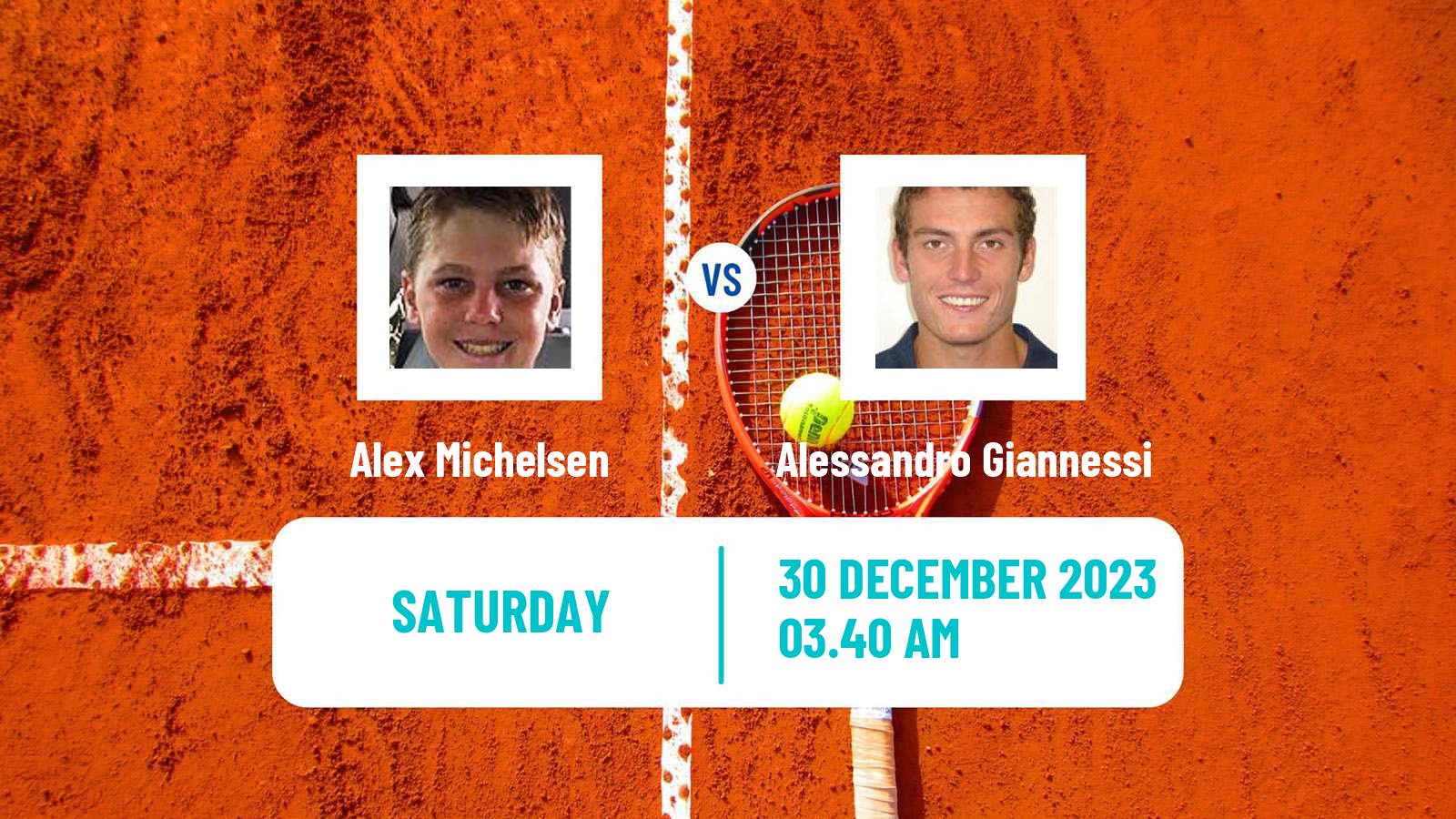 Tennis ATP Brisbane Alex Michelsen - Alessandro Giannessi