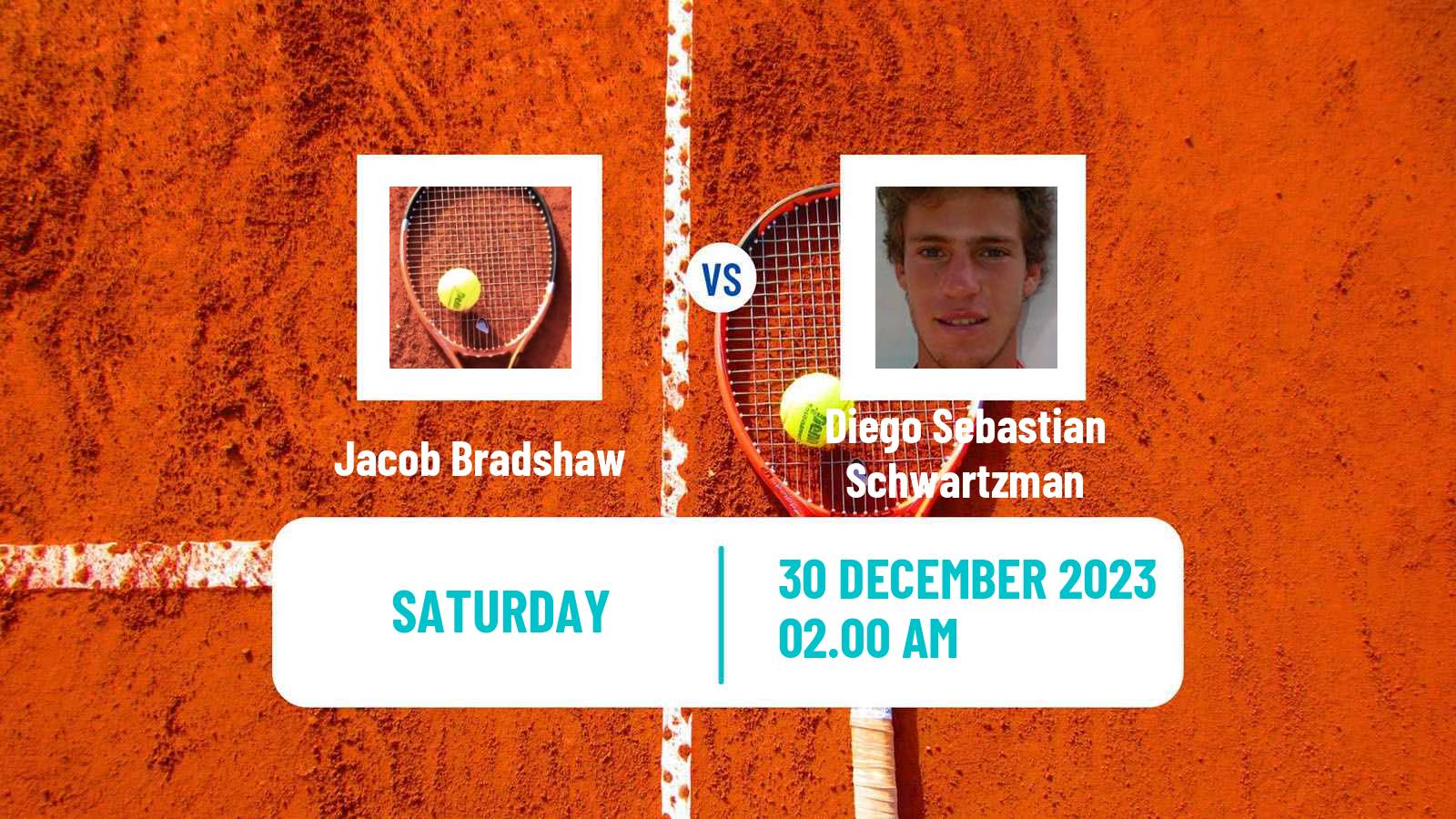 Tennis ATP Brisbane Jacob Bradshaw - Diego Sebastian Schwartzman
