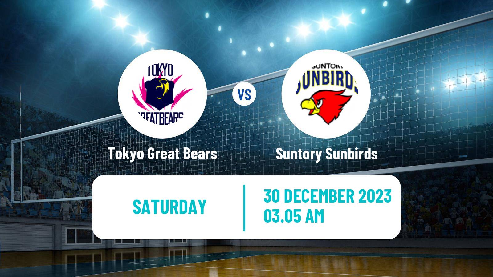 Volleyball Japan V Premier League Tokyo Great Bears - Suntory Sunbirds