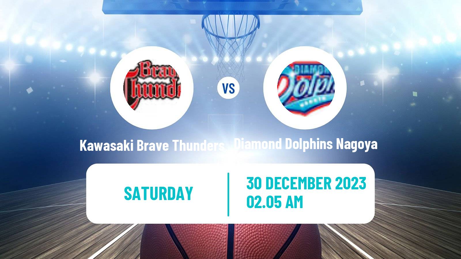 Basketball BJ League Kawasaki Brave Thunders - Diamond Dolphins Nagoya