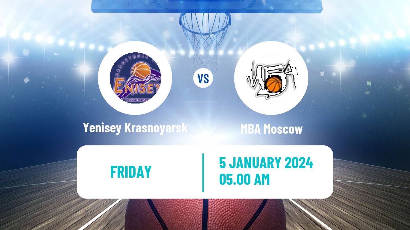 Basketball VTB United League Yenisey Krasnoyarsk - MBA Moscow