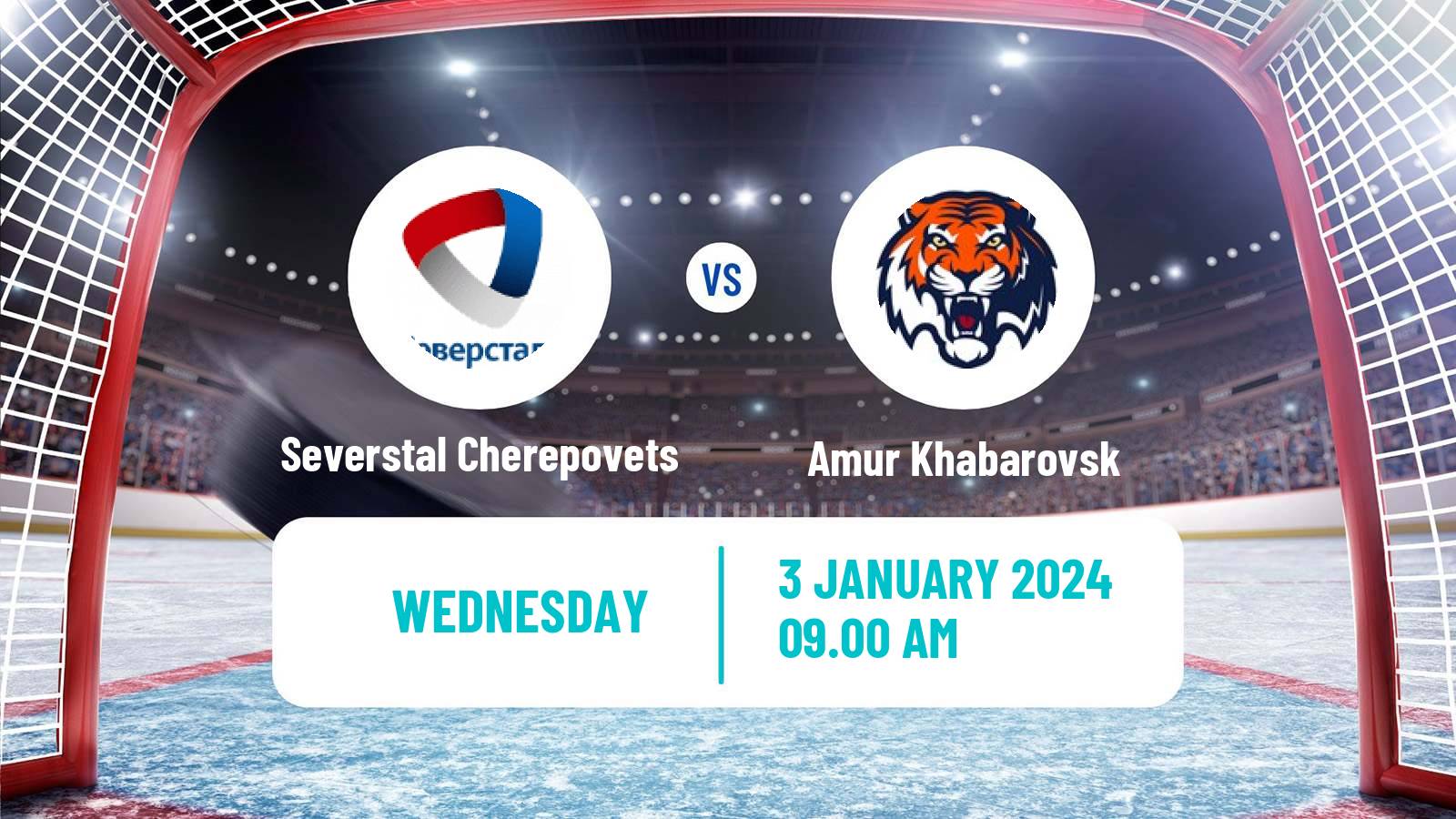 Hockey KHL Severstal Cherepovets - Amur Khabarovsk