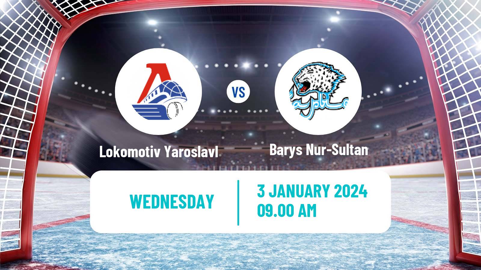 Hockey KHL Lokomotiv Yaroslavl - Barys Nur-Sultan