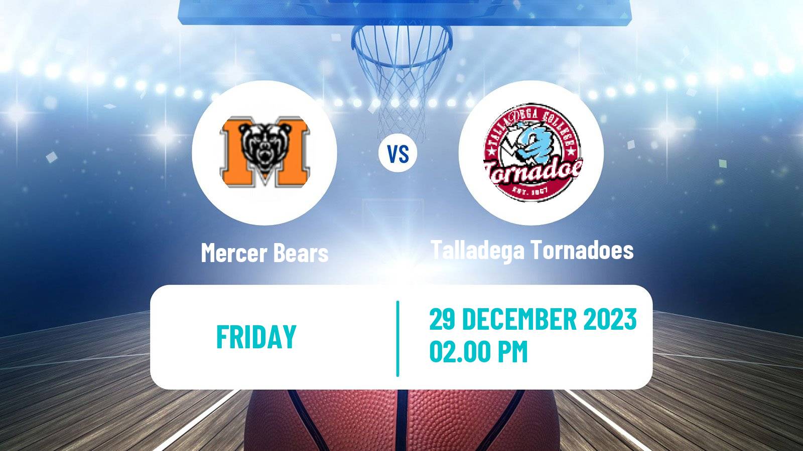 Basketball NCAA College Basketball Mercer Bears - Talladega Tornadoes