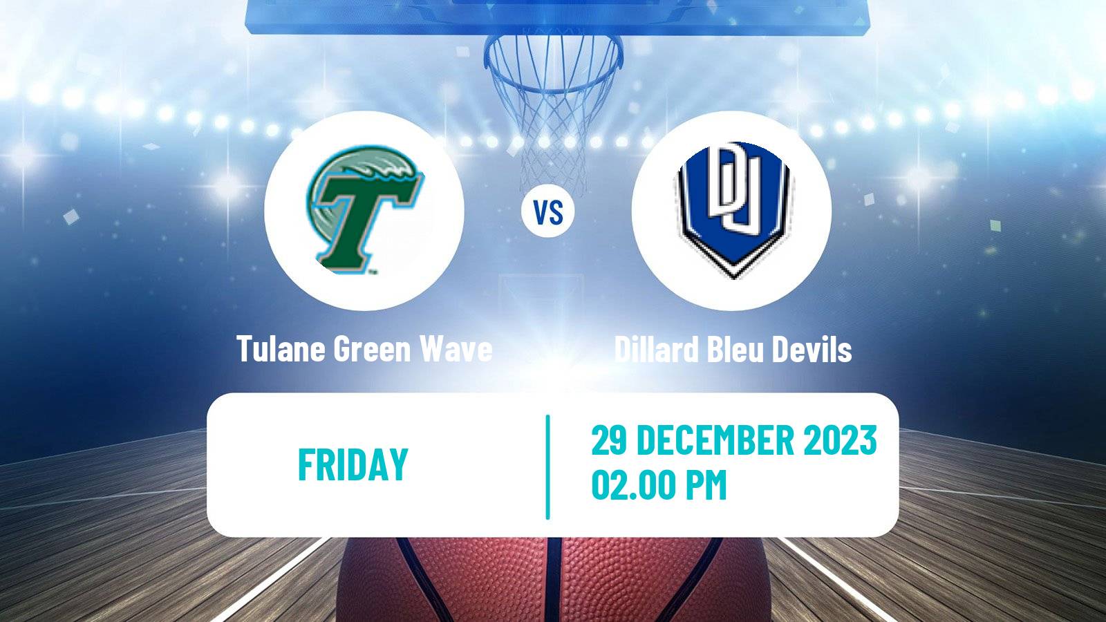 Basketball NCAA College Basketball Tulane Green Wave - Dillard Bleu Devils