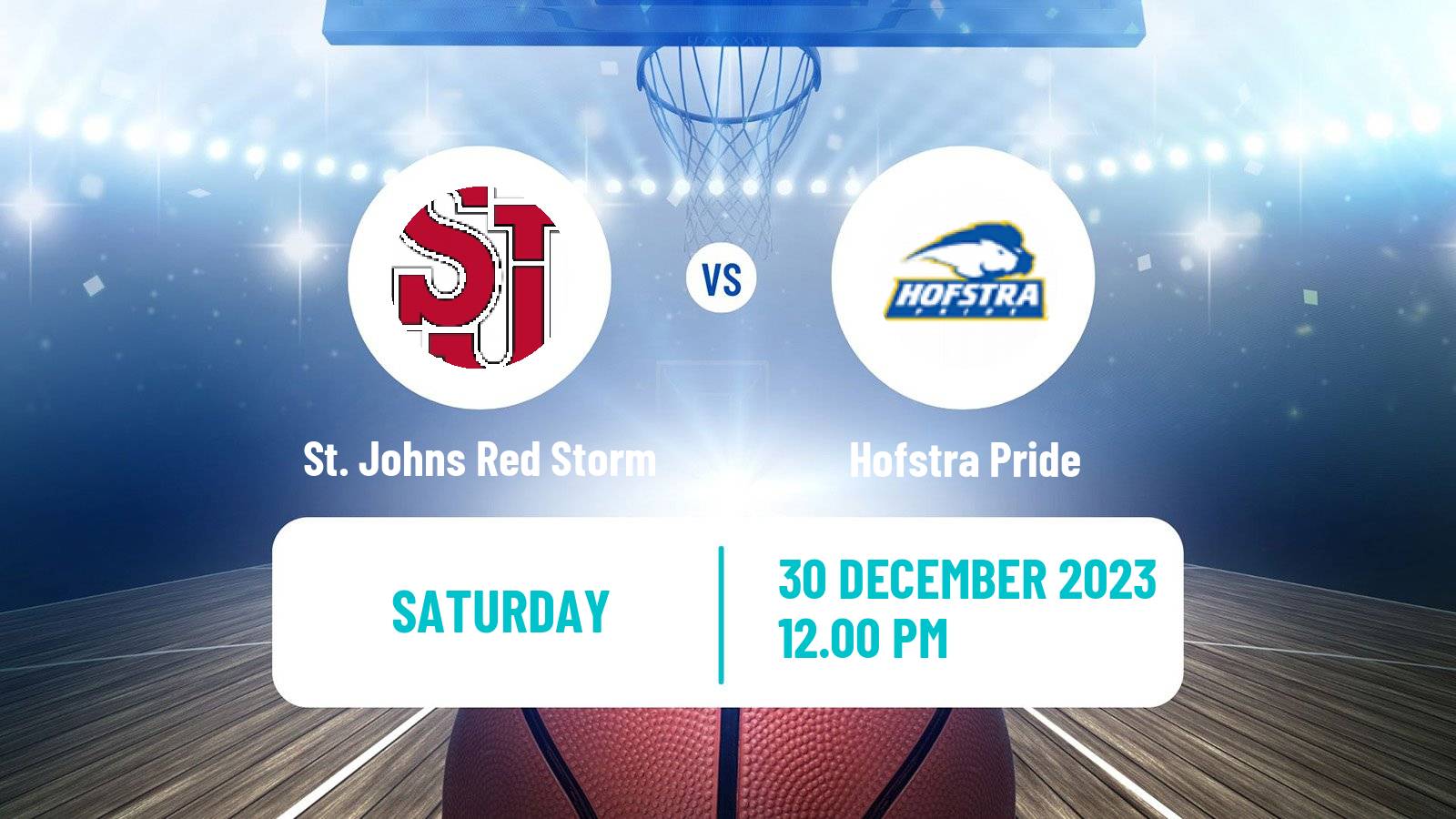 Basketball NCAA College Basketball St. Johns Red Storm - Hofstra Pride