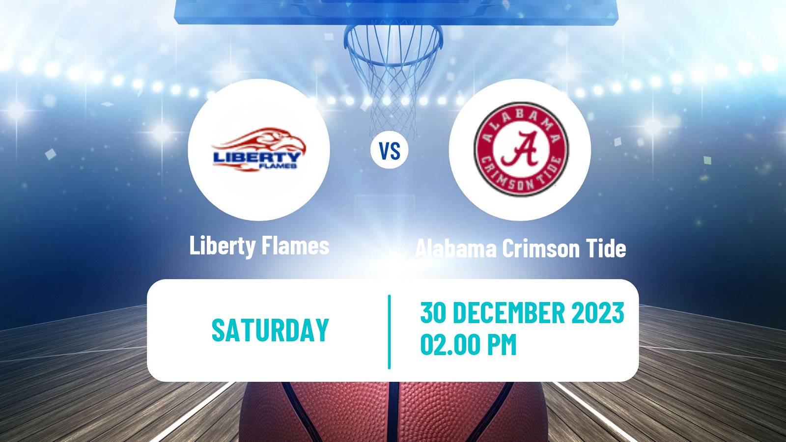 Basketball NCAA College Basketball Liberty Flames - Alabama Crimson Tide