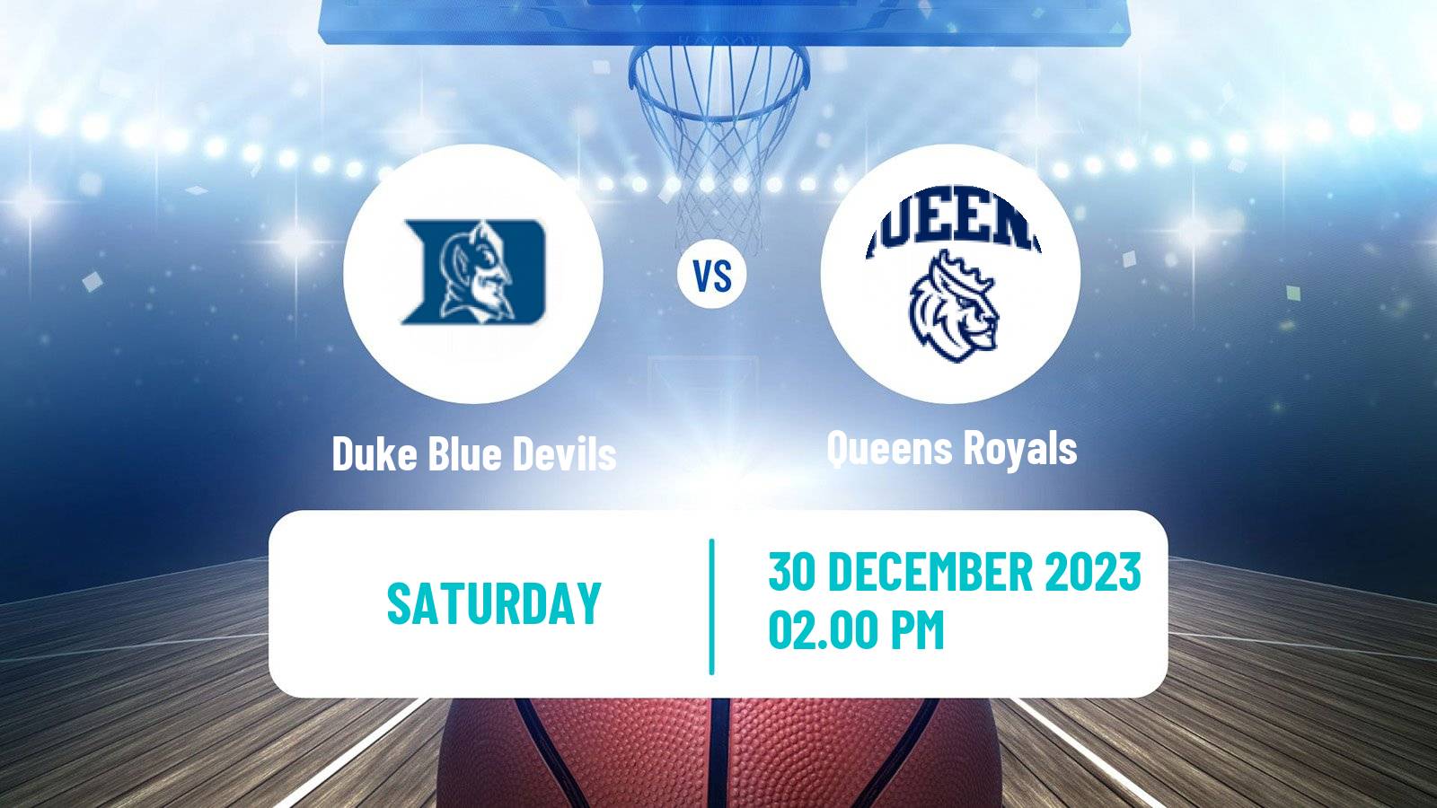 Basketball NCAA College Basketball Duke Blue Devils - Queens Royals