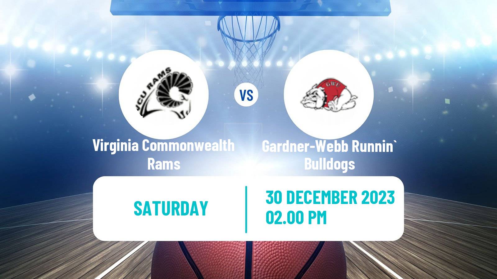 Basketball NCAA College Basketball Virginia Commonwealth Rams - Gardner-Webb Runnin` Bulldogs