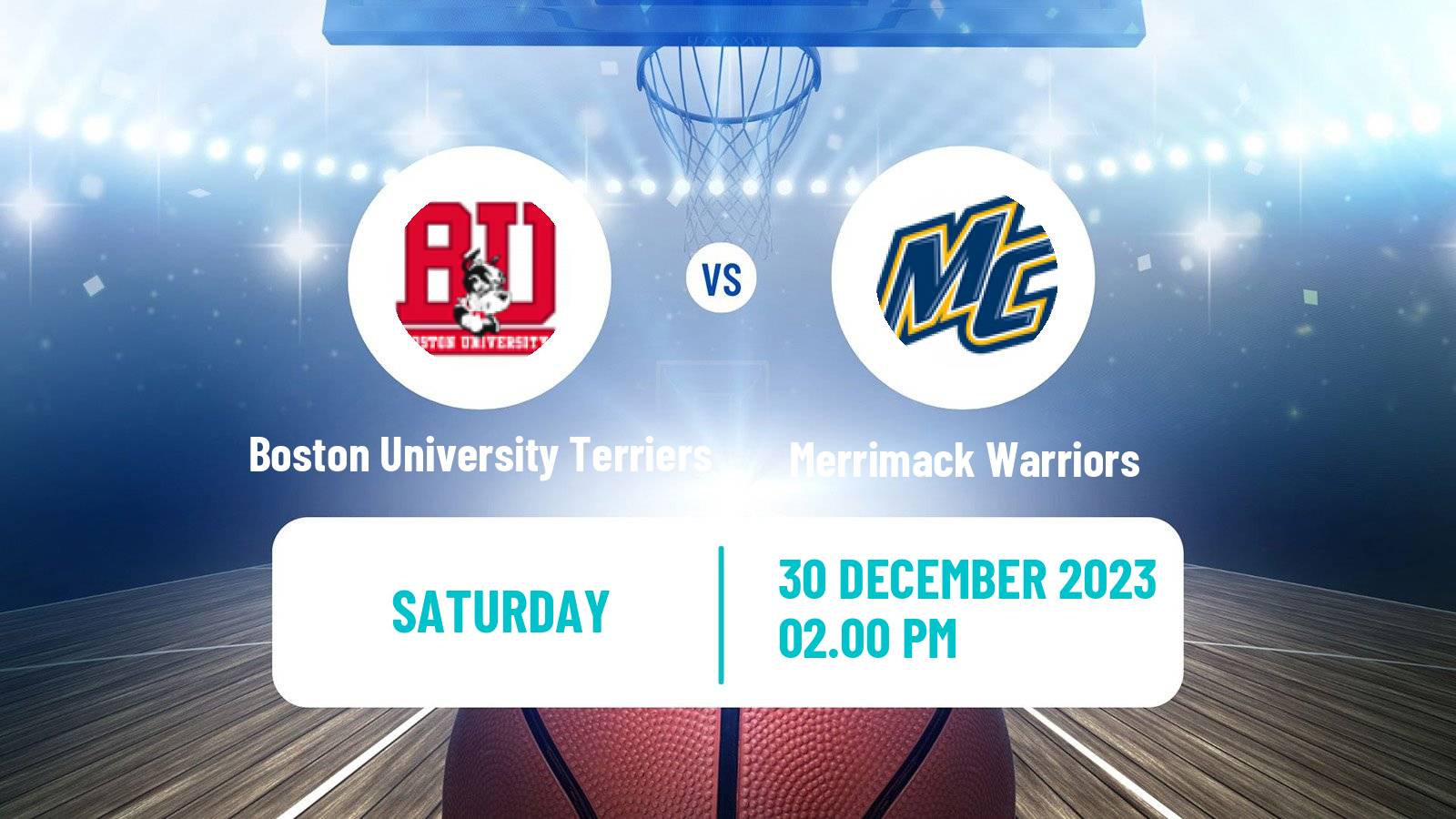 Basketball NCAA College Basketball Boston University Terriers - Merrimack Warriors