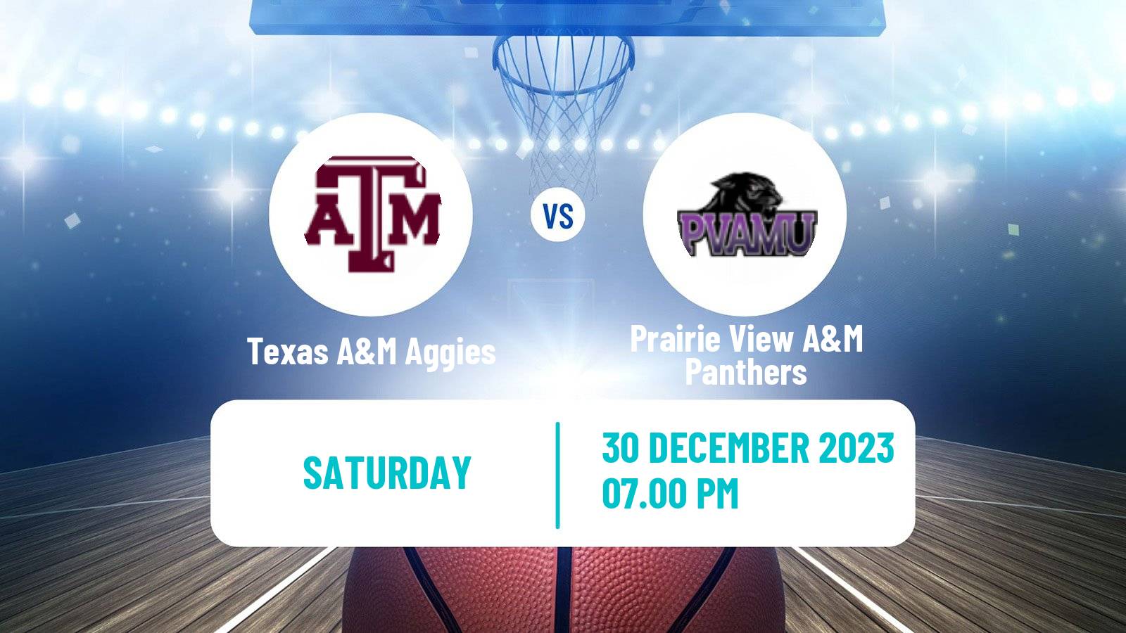 Basketball NCAA College Basketball Texas A&M Aggies - Prairie View A&M Panthers