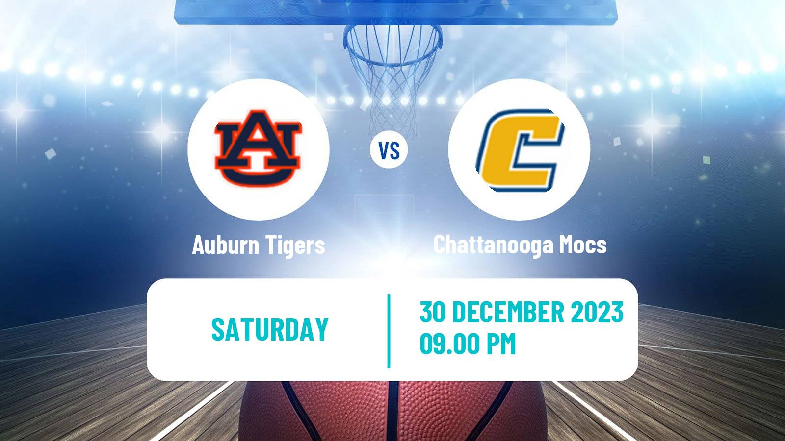 Basketball NCAA College Basketball Auburn Tigers - Chattanooga Mocs