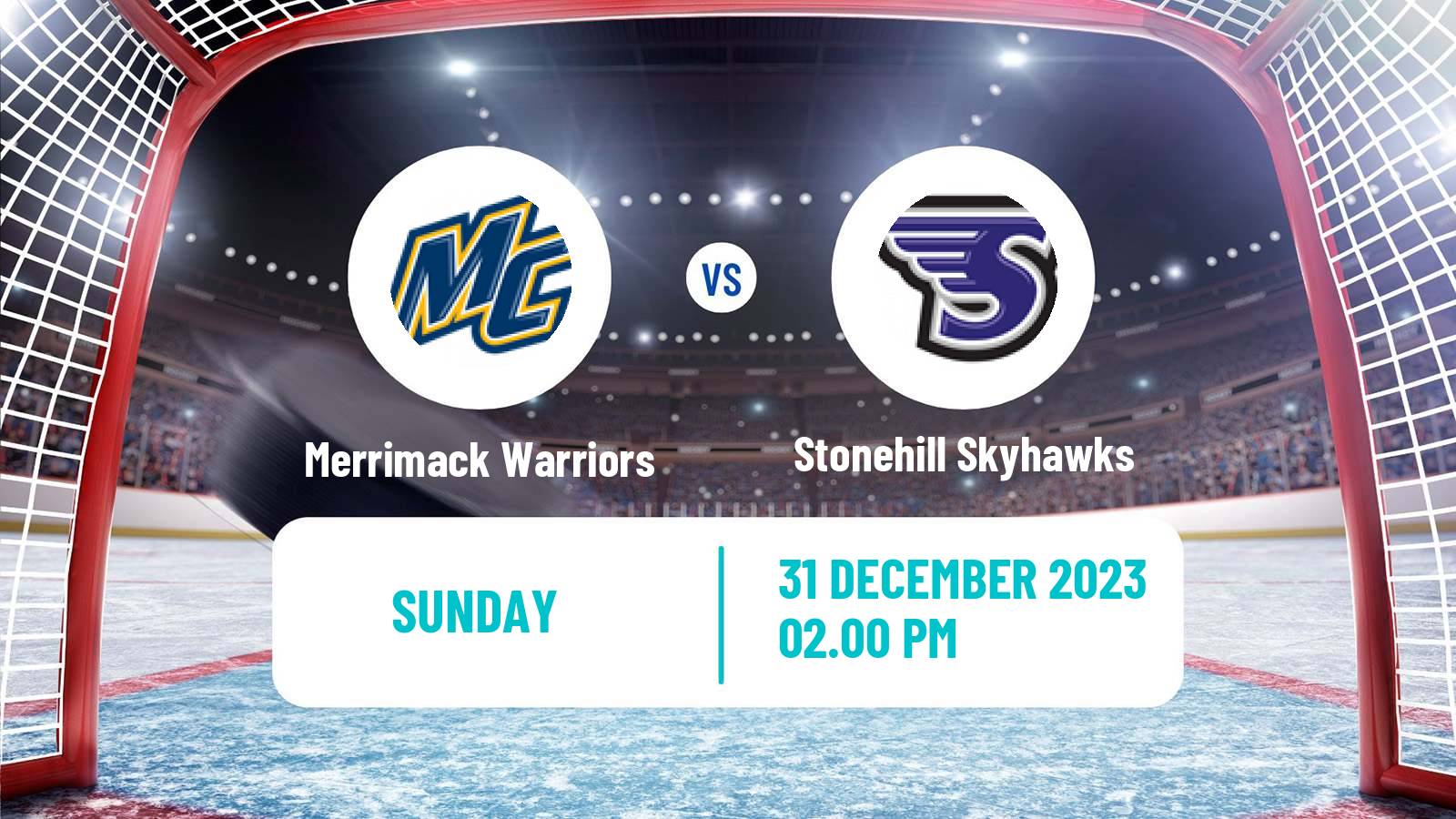 Hockey NCAA Hockey Merrimack Warriors - Stonehill Skyhawks