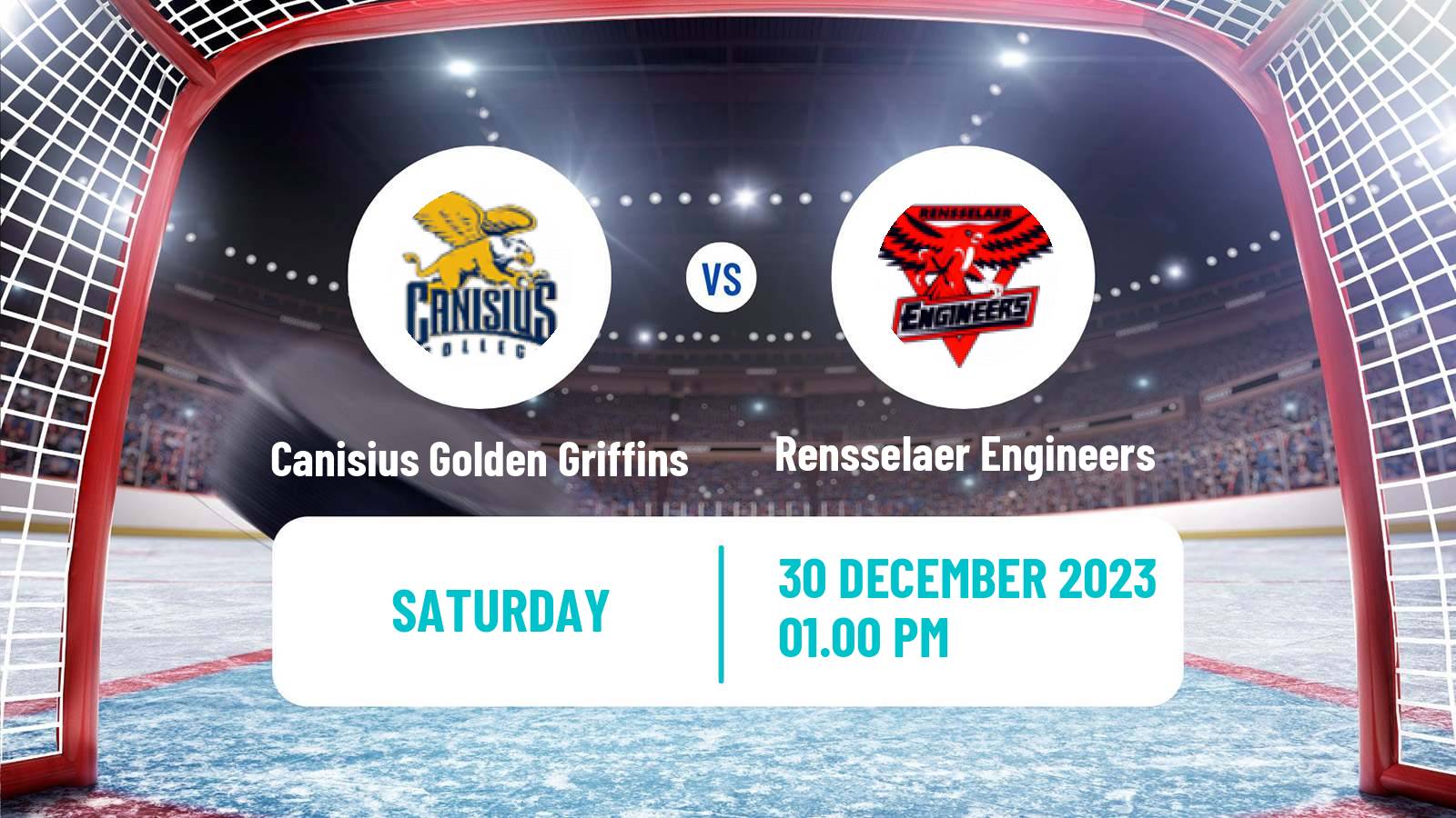 Hockey NCAA Hockey Canisius Golden Griffins - Rensselaer Engineers