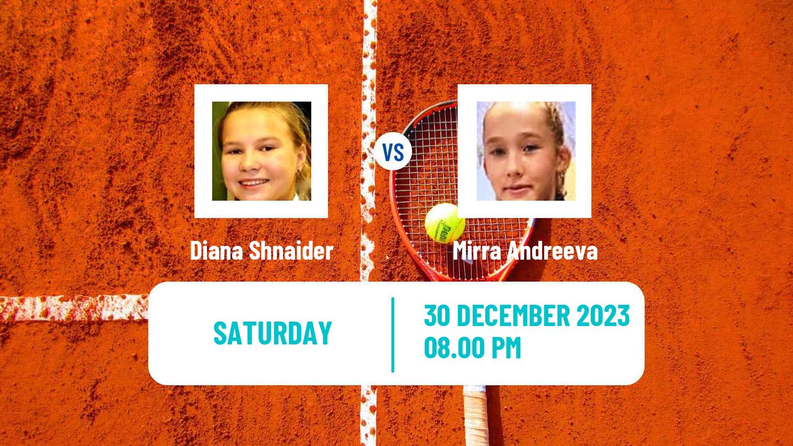 Tennis WTA Brisbane Diana Shnaider - Mirra Andreeva