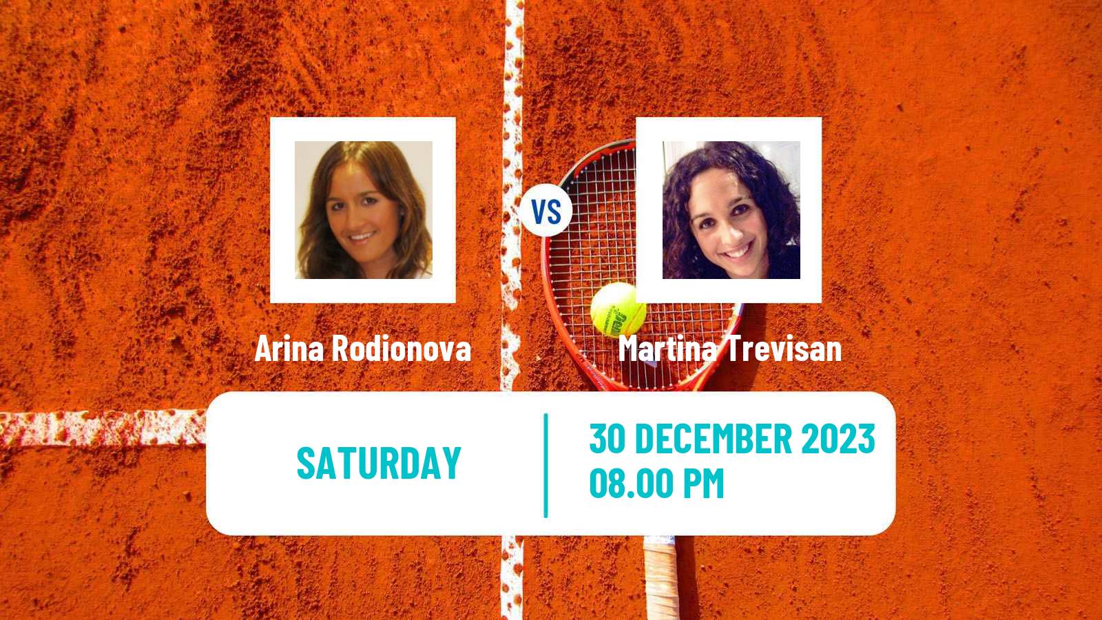 Tennis WTA Brisbane Arina Rodionova - Martina Trevisan