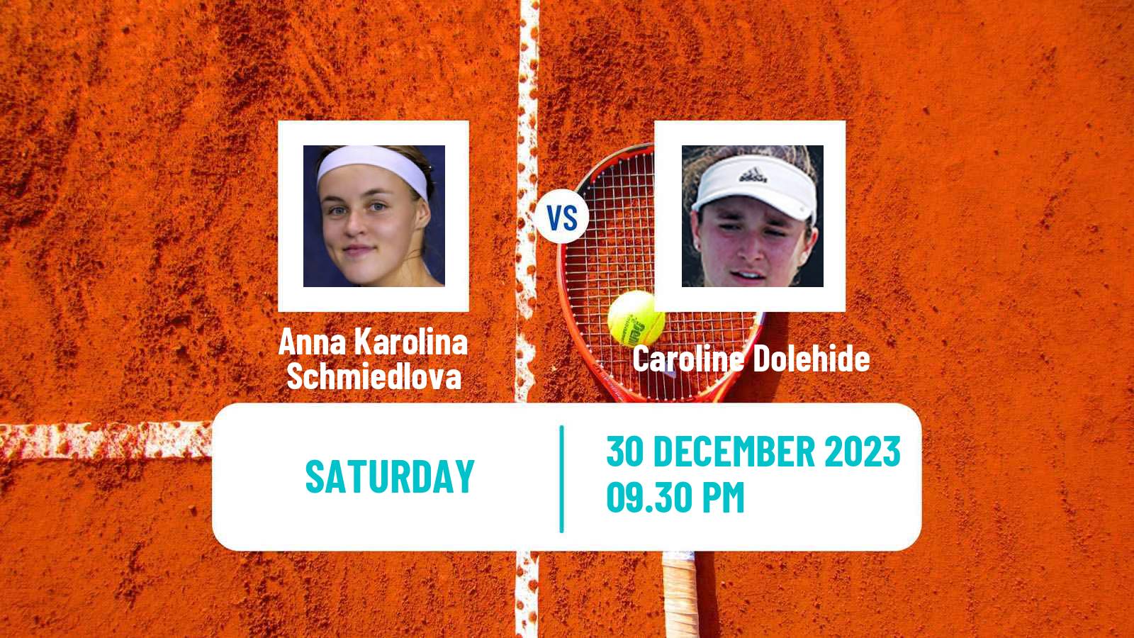 Tennis WTA Brisbane Anna Karolina Schmiedlova - Caroline Dolehide