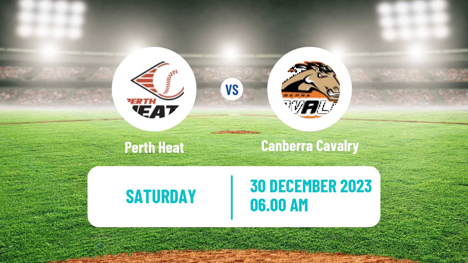 Baseball Australian ABL Perth Heat - Canberra Cavalry