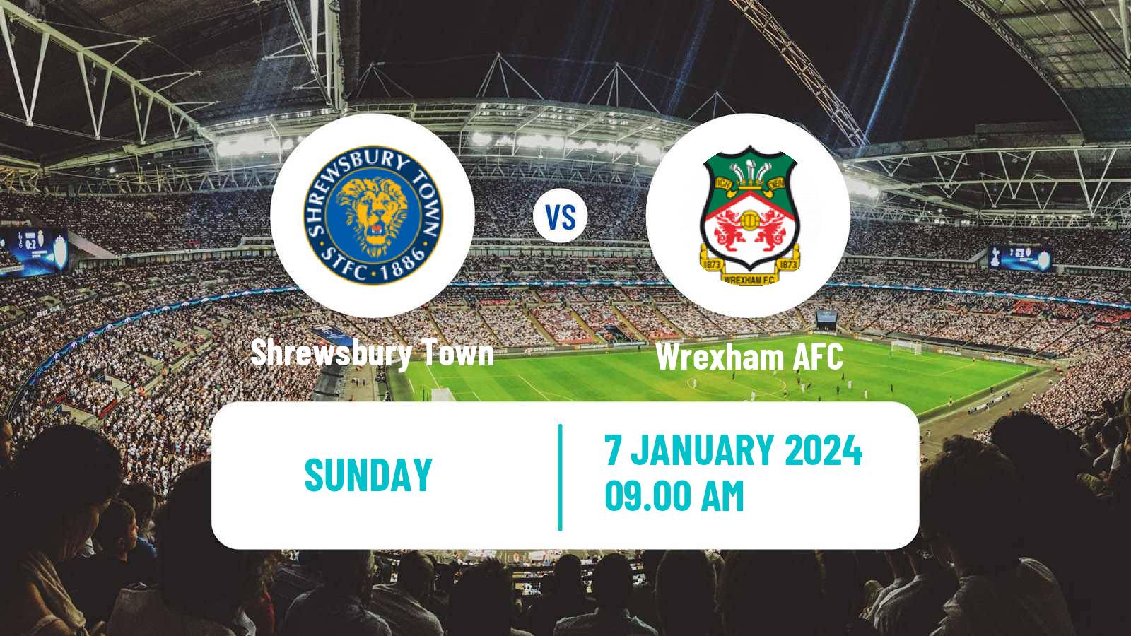 Soccer English FA Cup Shrewsbury Town - Wrexham