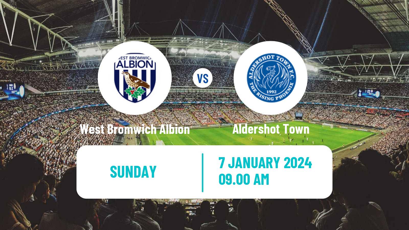 Soccer English FA Cup West Bromwich Albion - Aldershot Town