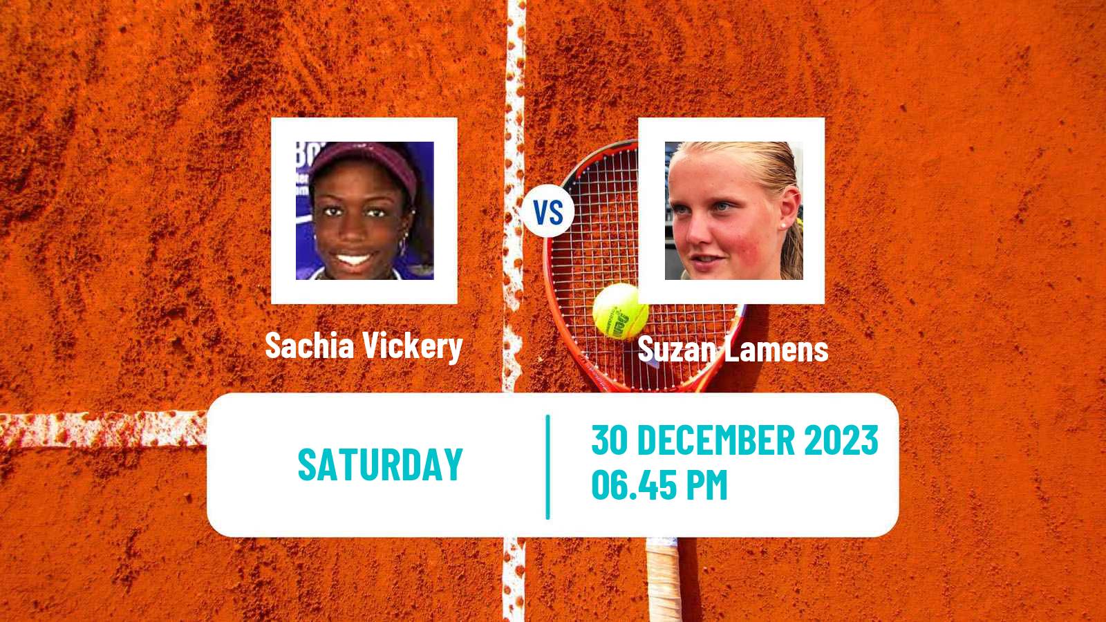 Tennis WTA Auckland Sachia Vickery - Suzan Lamens