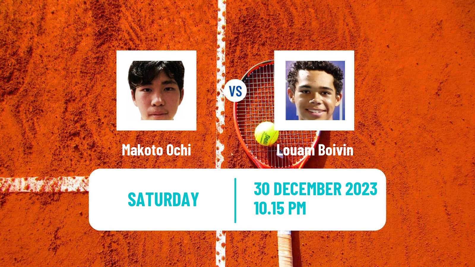 Tennis Noumea Challenger Men Makoto Ochi - Louam Boivin