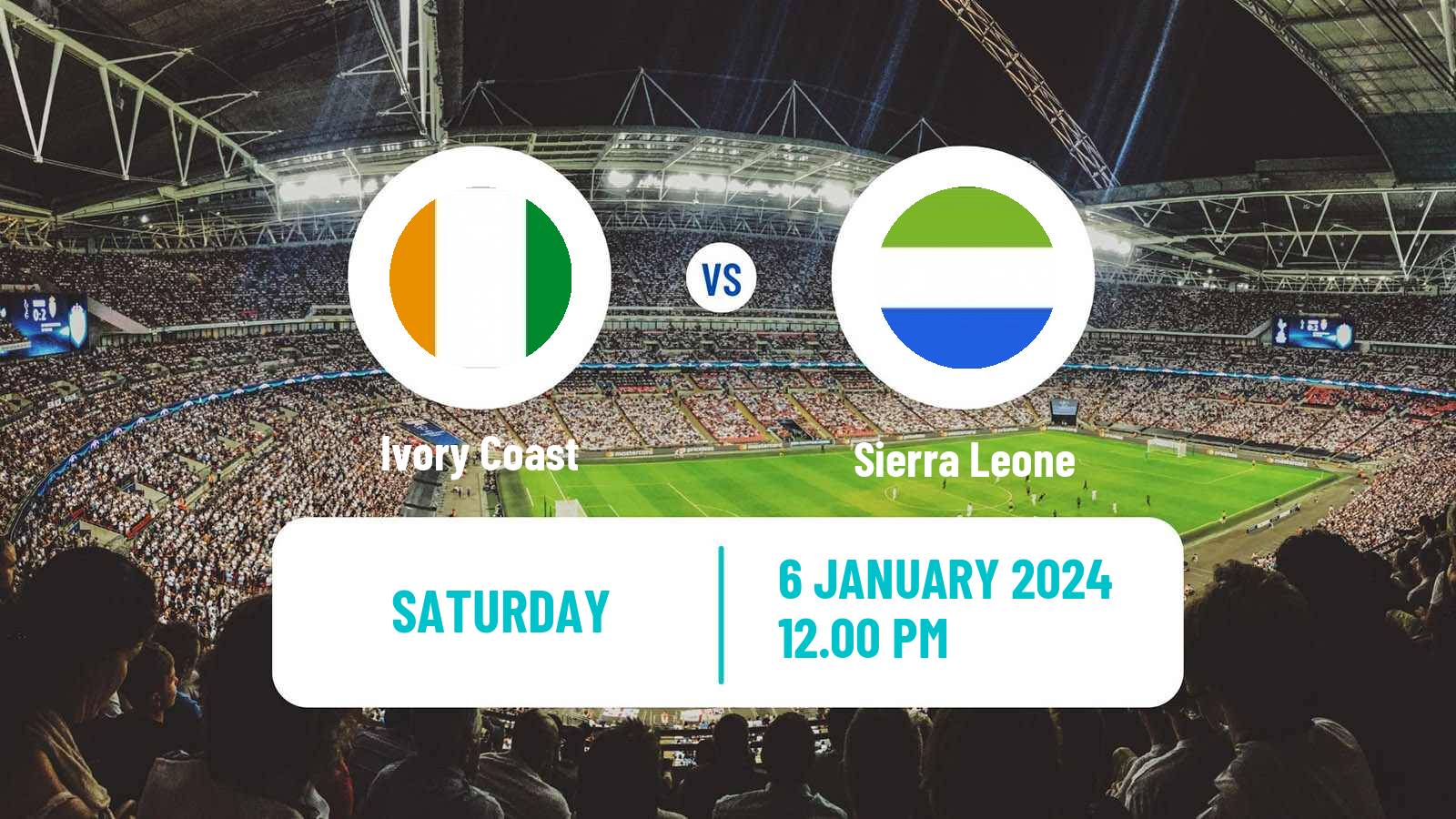 Soccer Friendly Ivory Coast - Sierra Leone