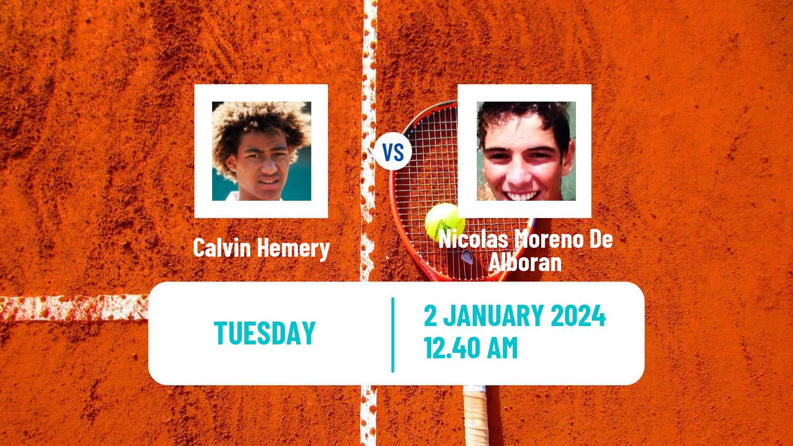 Tennis Noumea Challenger Men Calvin Hemery - Nicolas Moreno De Alboran