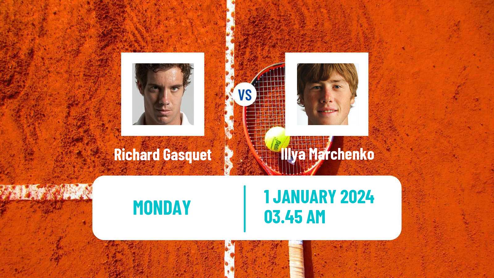 Tennis Noumea Challenger Men Richard Gasquet - Illya Marchenko
