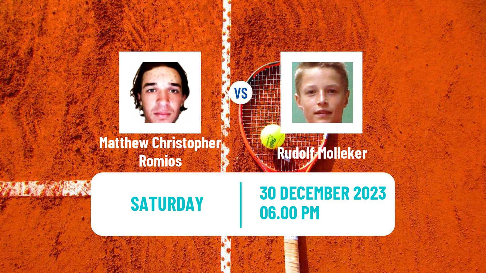 Tennis Canberra Challenger Men Matthew Christopher Romios - Rudolf Molleker